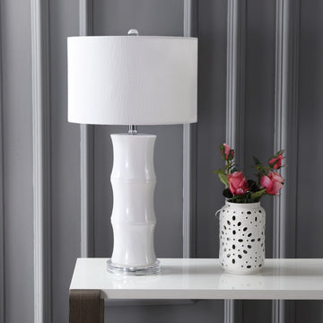 Tiki 26.5" Ceramic LED Table Lamp - JONATHAN Y